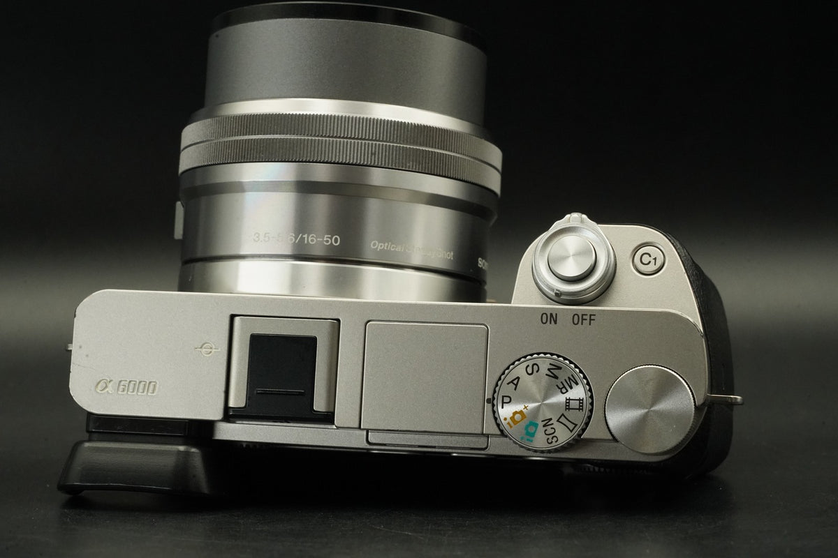 Sony Alpha a6000 Digital Mirrorless Camera with 16-50mm PZ Lens Silver #12407