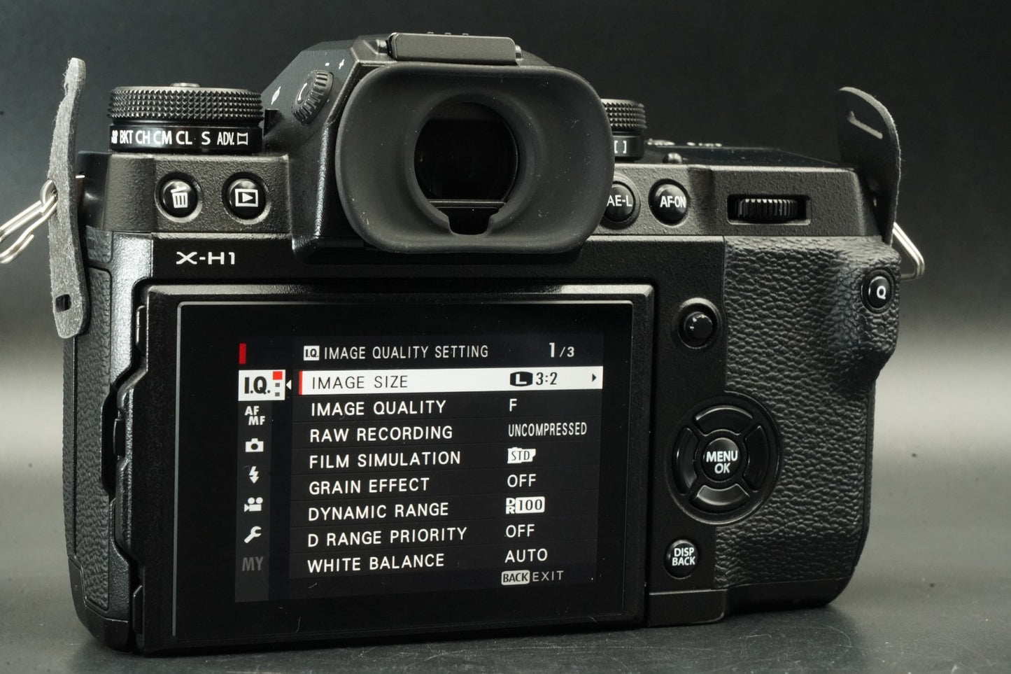 Fujifilm X-H1 24.3 MP Mirrorless Camera Black -32480 cuts- #11836