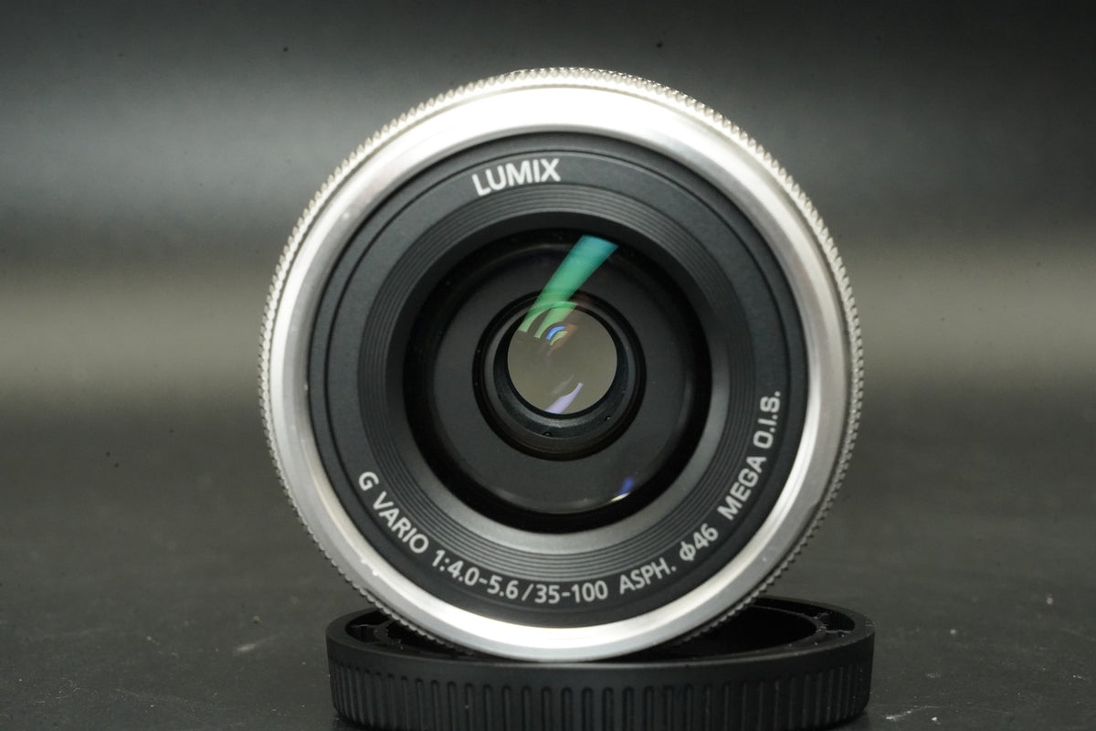 Panasonic DC-GF10 w/ 12-32mm + 35-100mm Lens White LUMIX Camera #12672