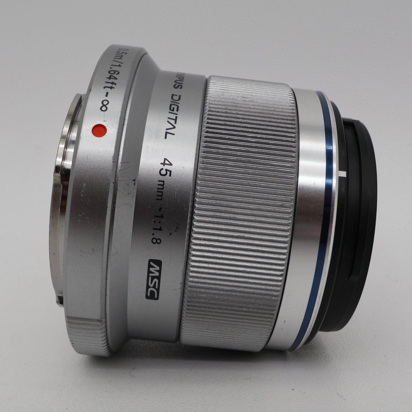 OLYMPUS M.ZUIKO 45mm F/1.8 Silver Lens Micro Four Thirds US Duty Paid R0384