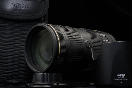 Nikon AF-S NIKKOR 70-200mm f/2.8E FL ED VR Lens US Duty Paid JAPAN 10698