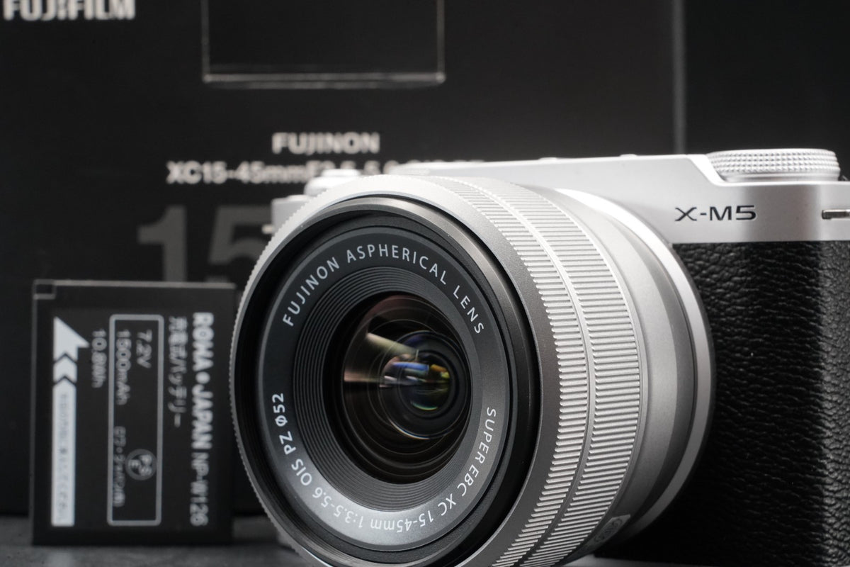 Fujifilm X-M5 Camera Silver w/ XC 15-45mm -1162 cuts- #11375