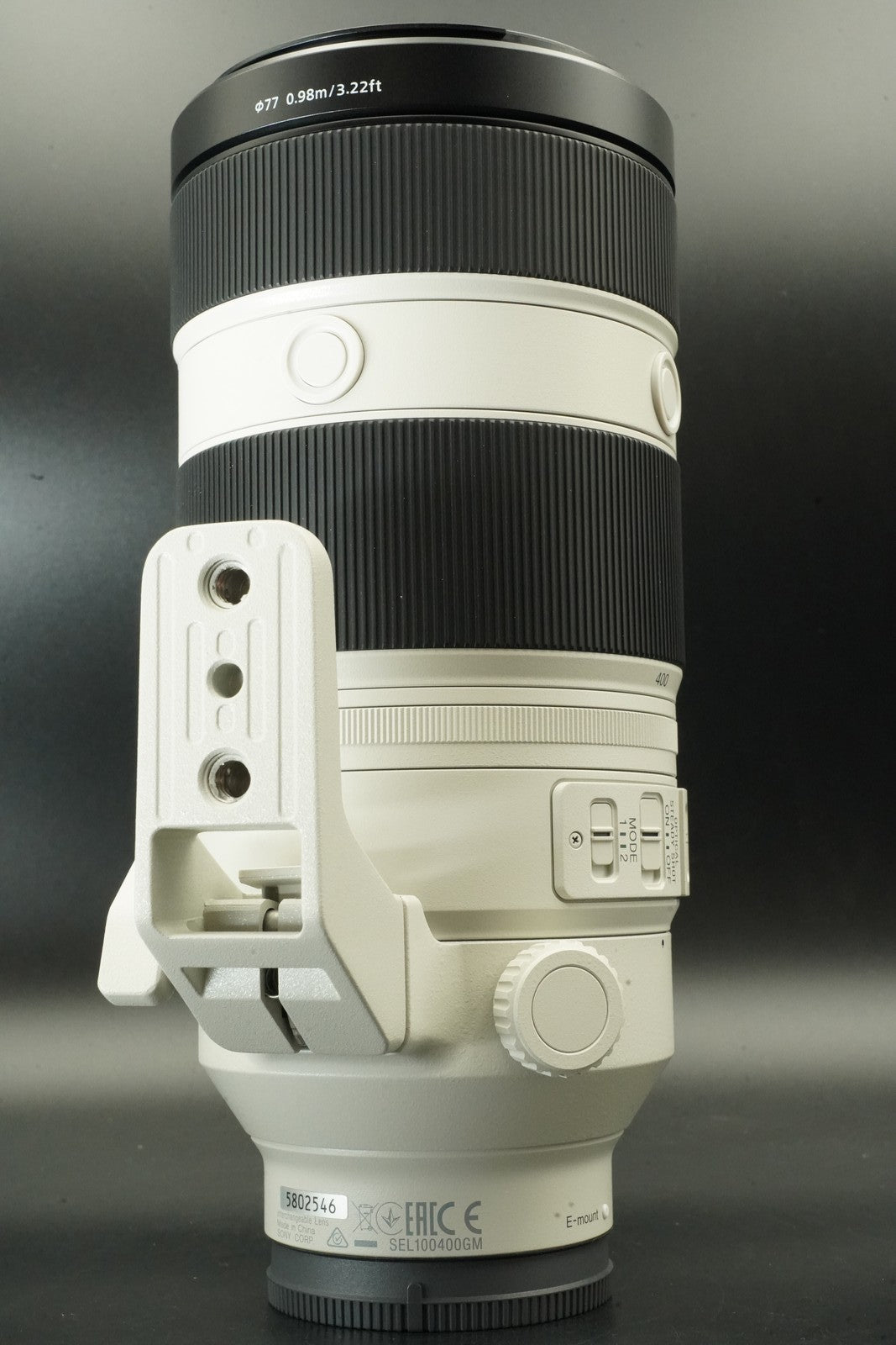 SONY FE 100-400mm F/4.5-5.6 GM OSS SEL100400GM ALMOST UNUSED #11757