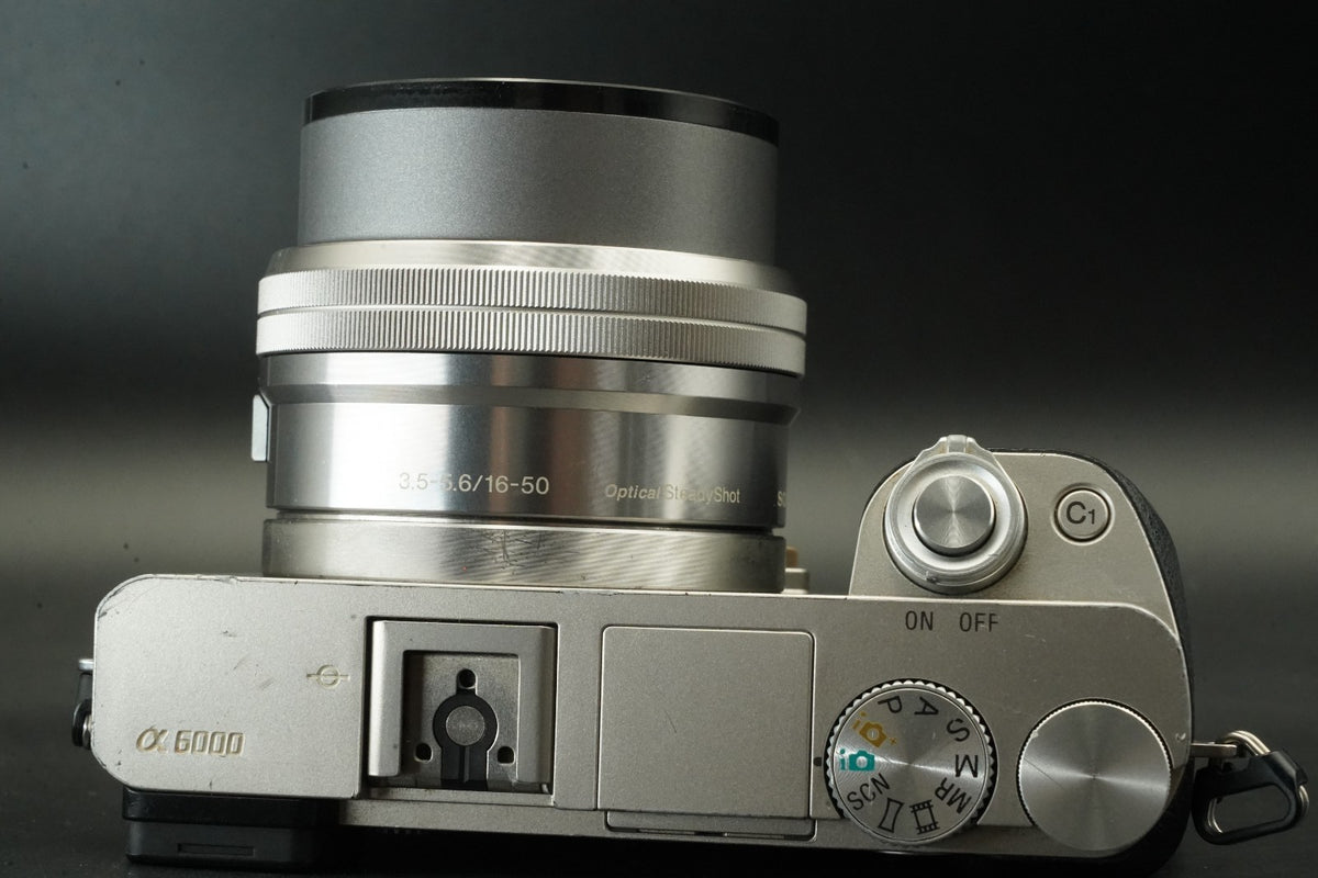 Sony a6000 Digital Mirrorless Camera Silver 2 Lenses! [] US STOCK #11712