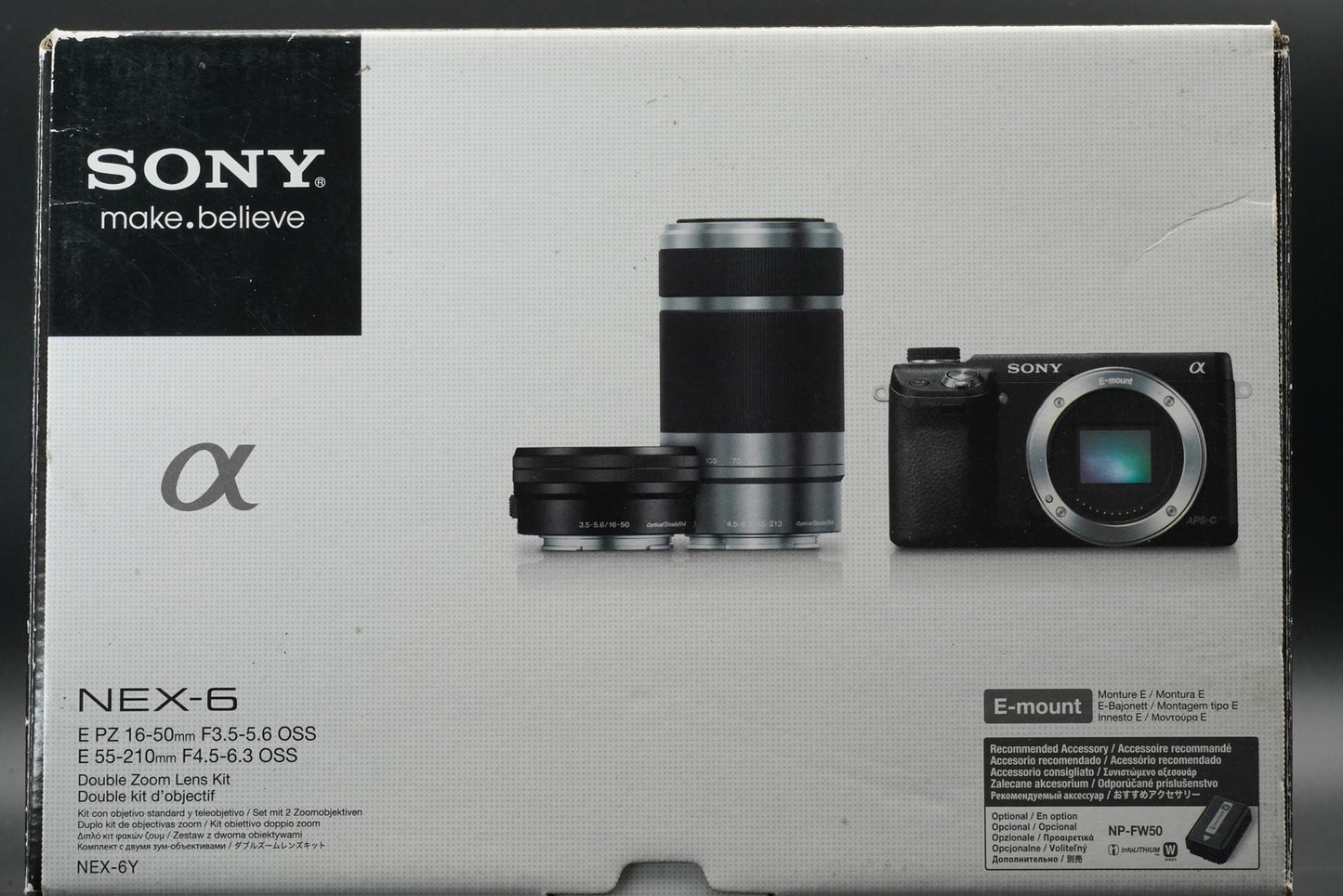 Sony α NEX-6 Digital Camera w/ 16-50mm 55-210mm Lens PZ Lens US STOCK #11056