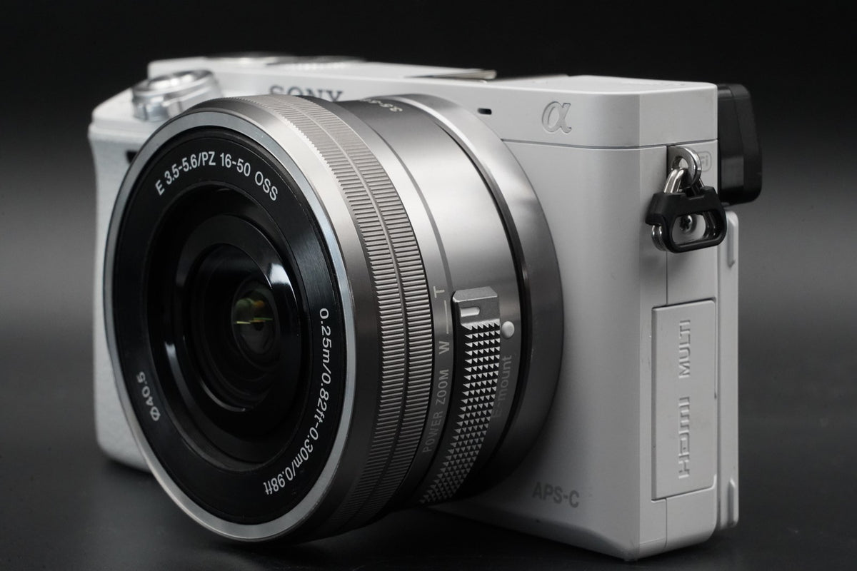 Sony Alpha a6000 Mirrorless Camera with 2 Lenses White US STOCK #10857