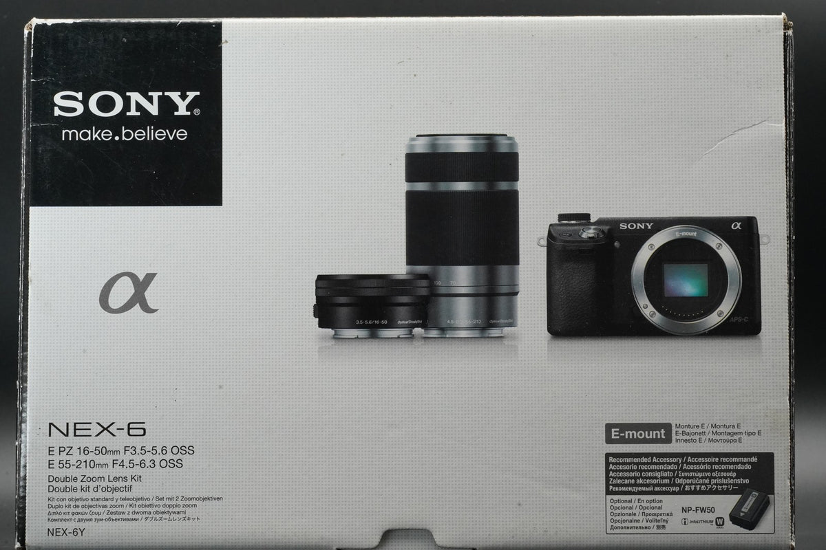 Sony α NEX-6 Digital Camera w/ 16-50mm 55-210mm Lens PZ Lens US STOCK #11056