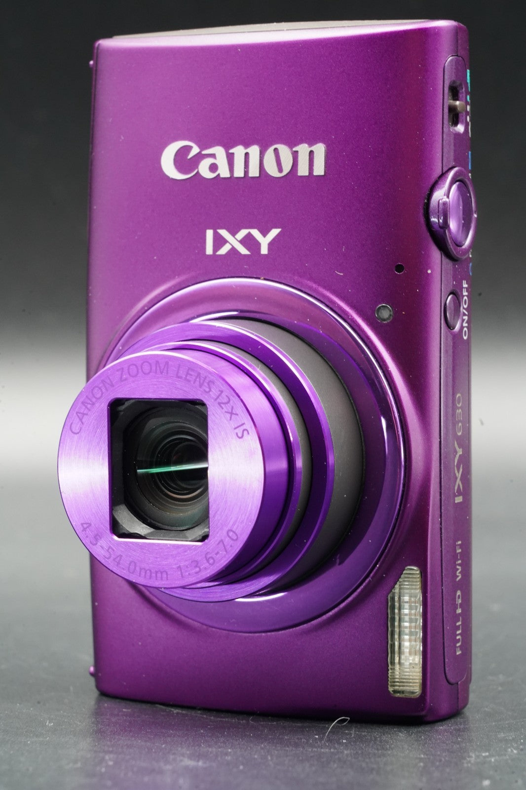 Canon PowerShot ELPH 340 HS Purple 16MP 12x Zoom WiFi Camera IXY 630 Japan 11328