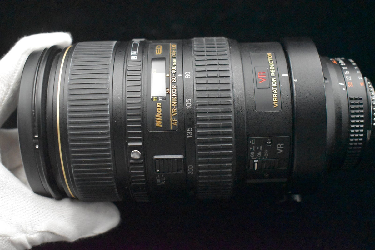 Nikon AF VR NIKKOR 80-400mm F/4.5-5.6 D ED Zoom F mount Telephoto Lens 8607