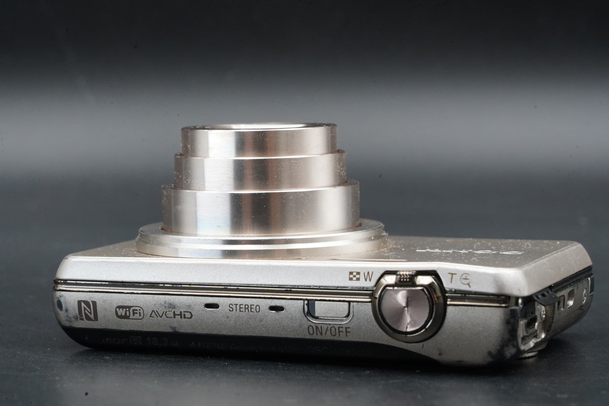 Sony Cyber-Shot DSC-WX220 Silver 18.2 MP Digital Camera English OK #11400