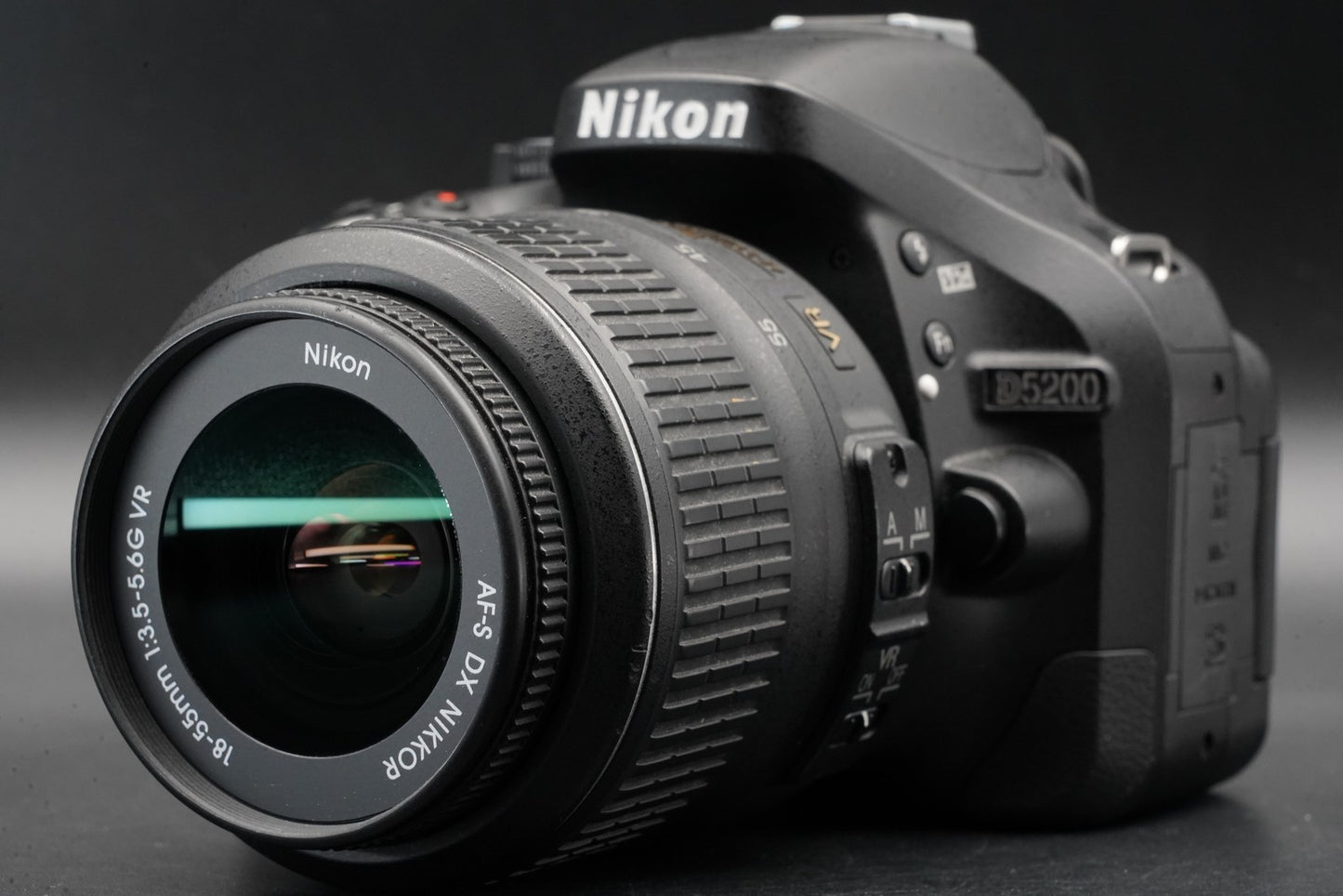Only 2% cuts!! Nikon D5200 DSLR Camera Body with Lens Black 11344