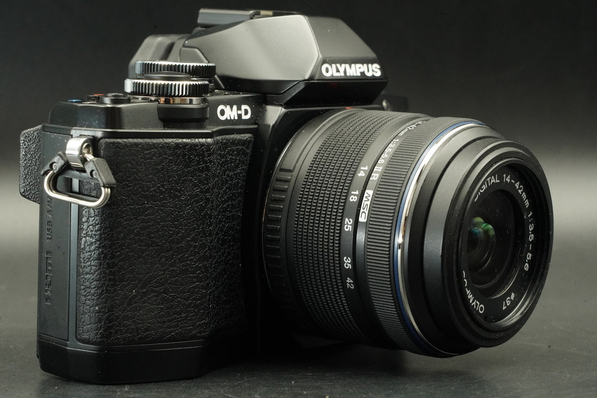 Olympus OM-D E-M10 Camera + 14-42mm + 40-150mm 2 Lens -6668 cuts- #12393