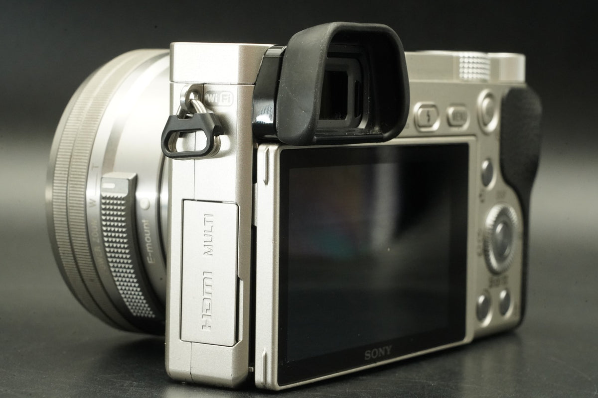 Sony a6000 Digital Mirrorless Camera Silver w/ 16-50 + 55-210mm US STOCK #12325