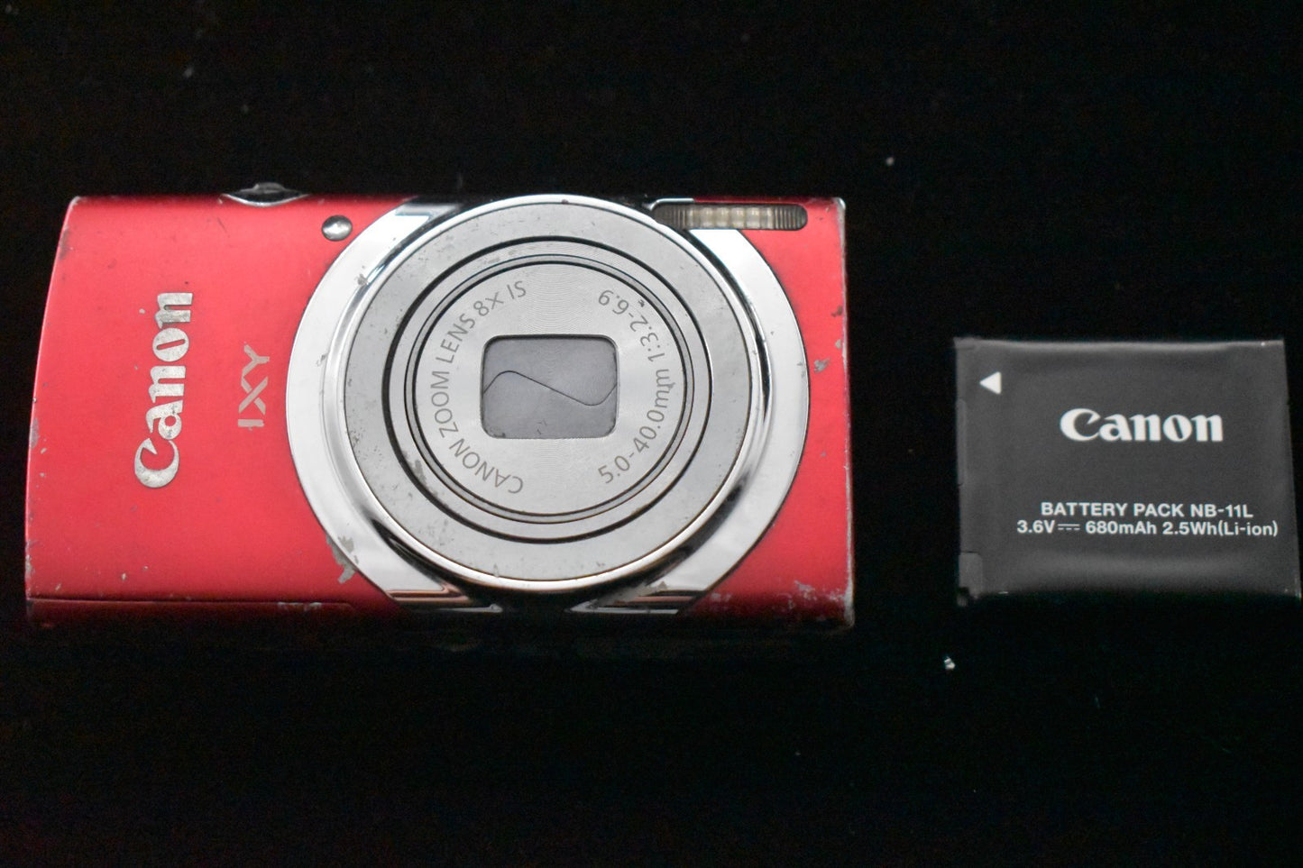 Canon IXY 130 Red PowerShot ELPH 140 IS IXUS 150 16MP [EXCELLENT] 7193