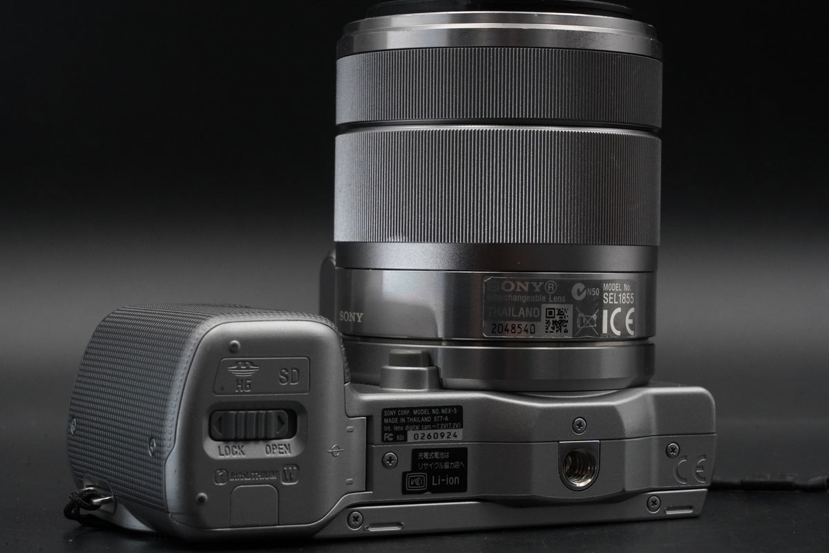 Sony NEX-5 Mirrorless Camera Bundle with 2 Lens Silver #11058