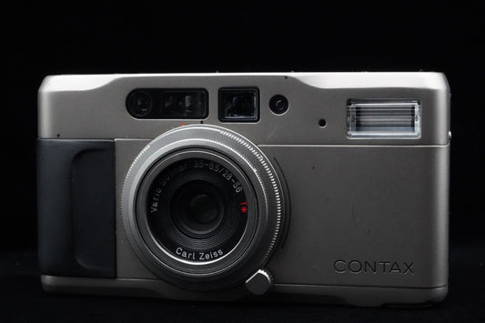 Contax TVS Point & Shoot 35mm Film Vintage Camera Tested! US STOCK #9801