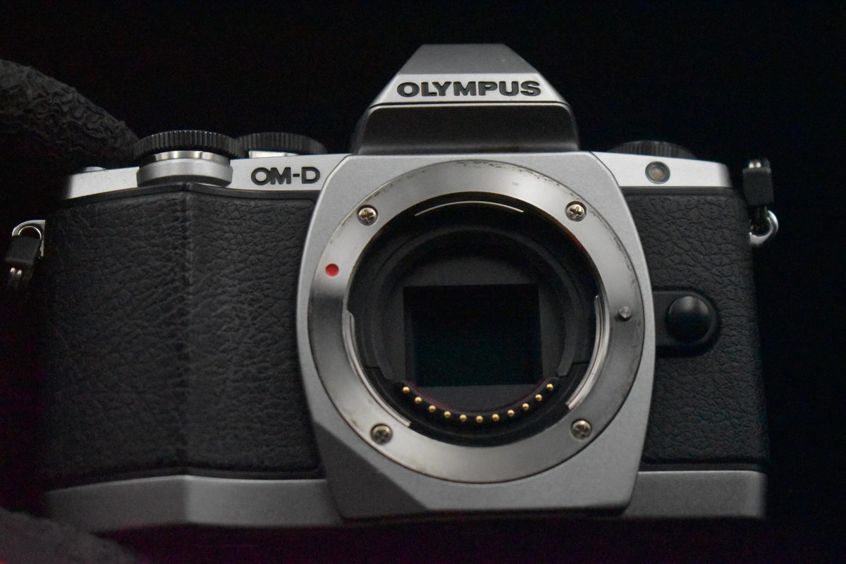 [US Duty Paid] Olympus OM-D E-M10 16.1MP Digital SLR Camera Silver Japan 9167