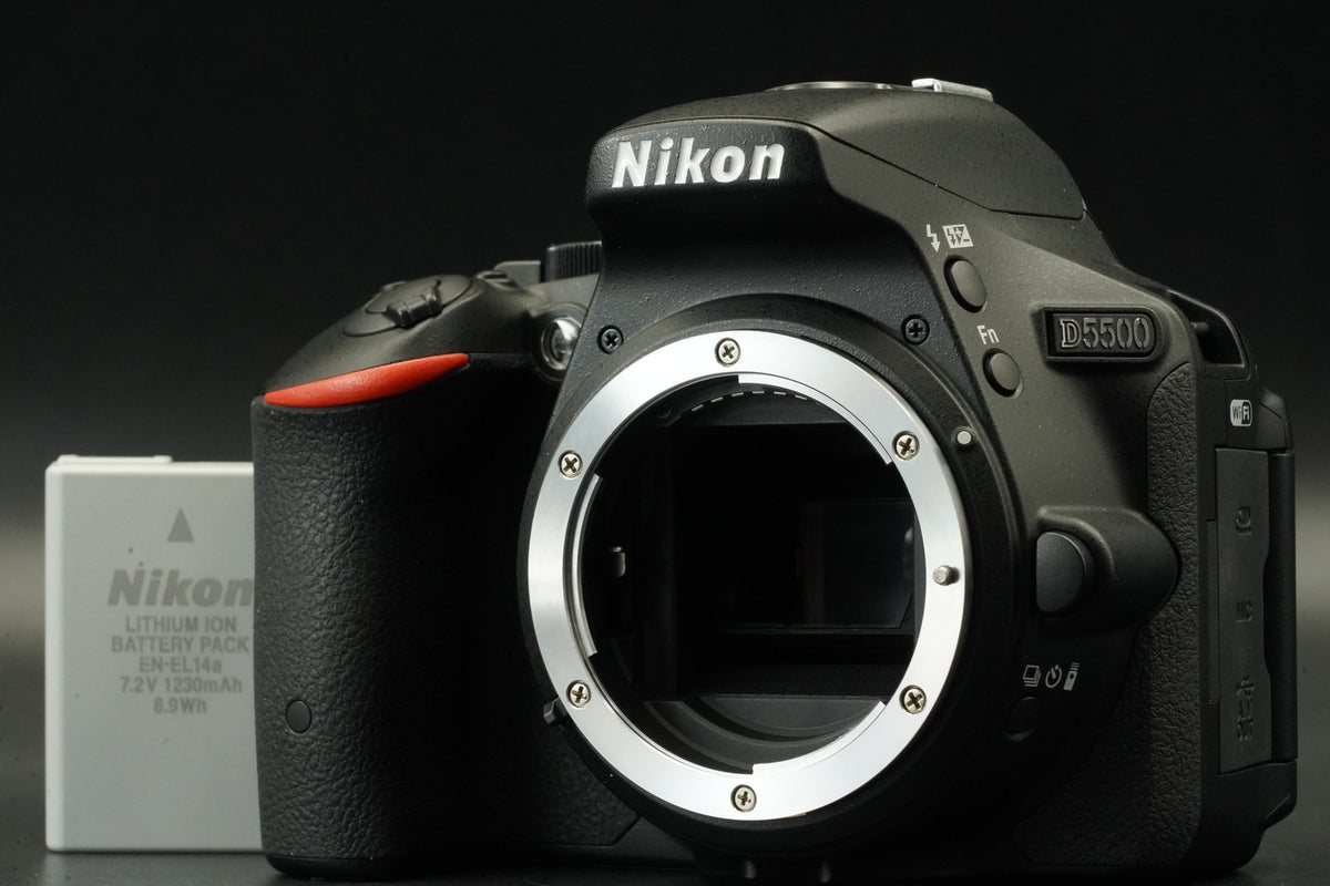 Nikon D5500 DSLR Digital Camera Body Only Black -1948 cuts- #12487