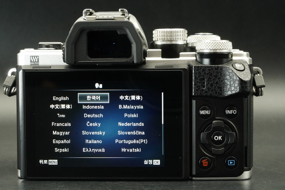 Olympus OM-D E-M10 Mark II Silver Mirrorless Digital Camera-11456 cut- #12485