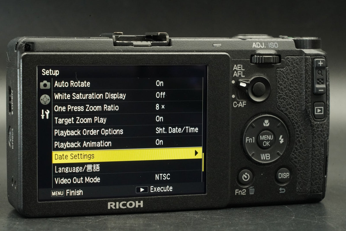 RICOH GR 16.2MP Digital Compact Camera Black -0 cut ?- #12280