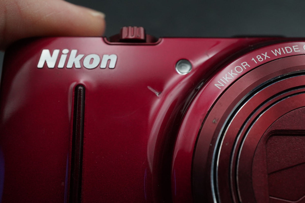 Nikon Coolpix S9300 Red 16.0MP Digital Camera US STOCK #11179