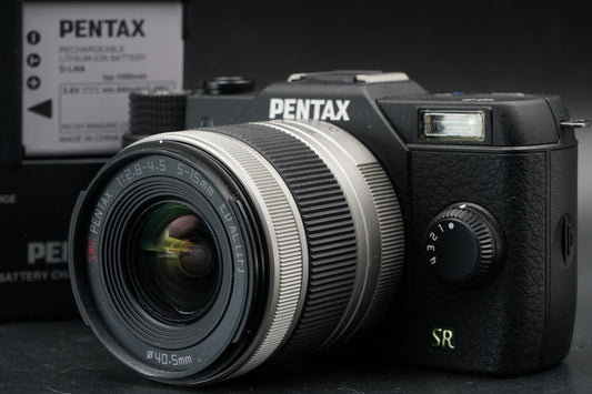 Pentax Q7 Black Digital Mirrorless camera with Lens -245 cuts- #11455