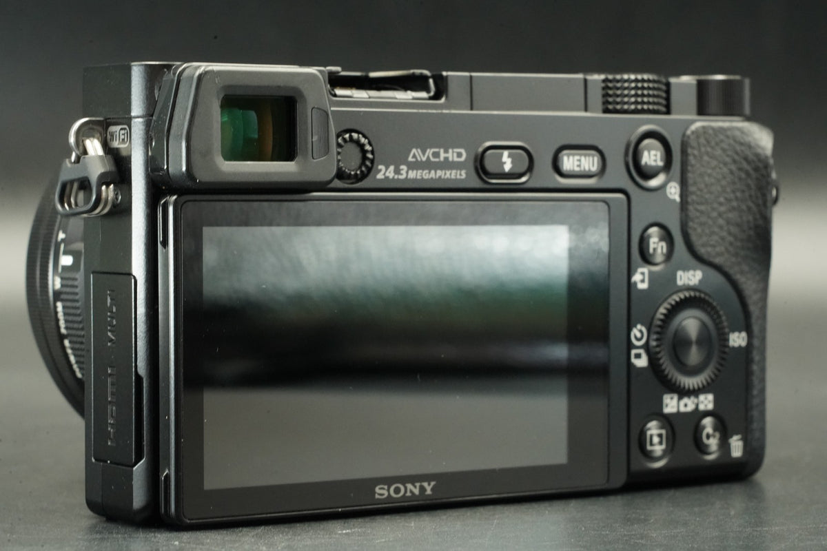 Sony alpha a6000 Digital Mirrorless Camera with Lens Black -4264 cuts- #12198