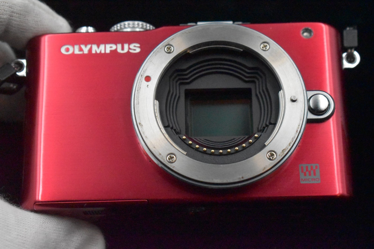 [US Duty Paid] Olympus PEN Lite E-PL3 Red 12.3 MP with Lens From US 8700