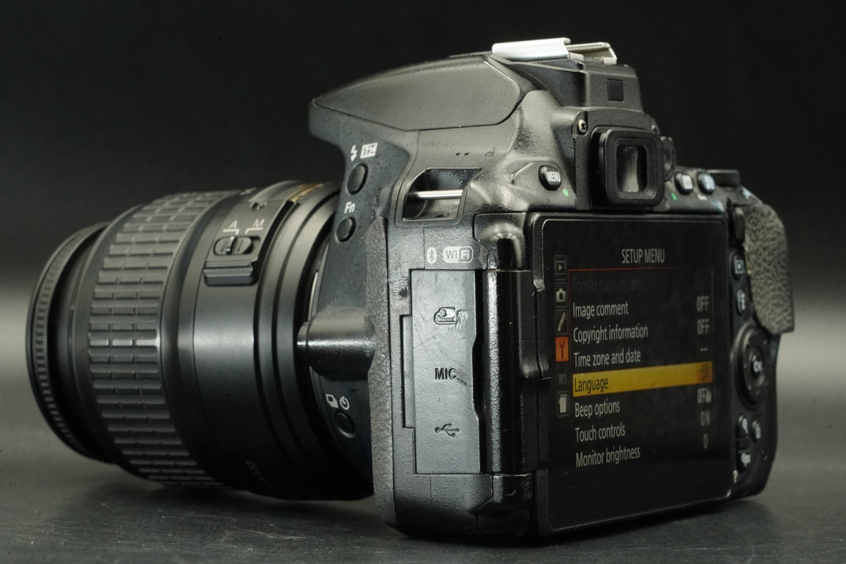 Nikon D5600 DSLR Camera w/ AF-S 18-55mm + 55-200mm Lens #12593