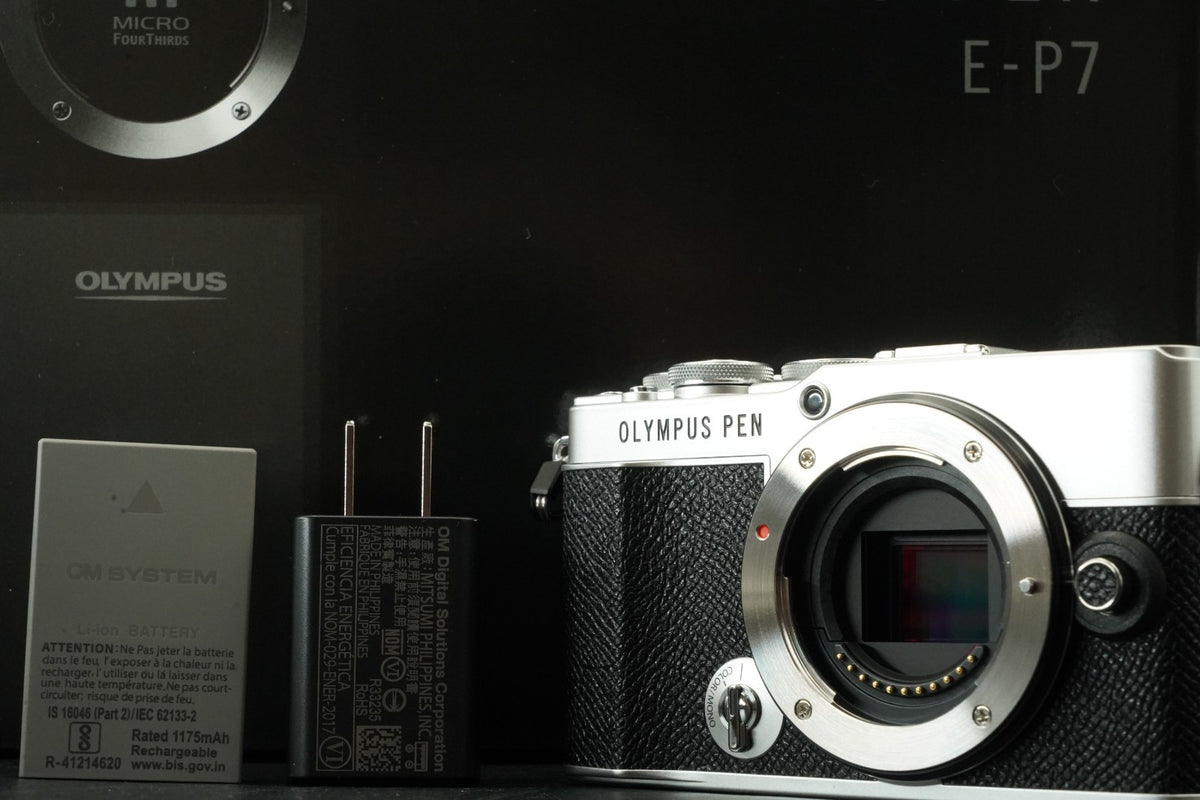 OLYMPUS PEN E-P7 Digital Camera Body Silver -347 cuts- #11893