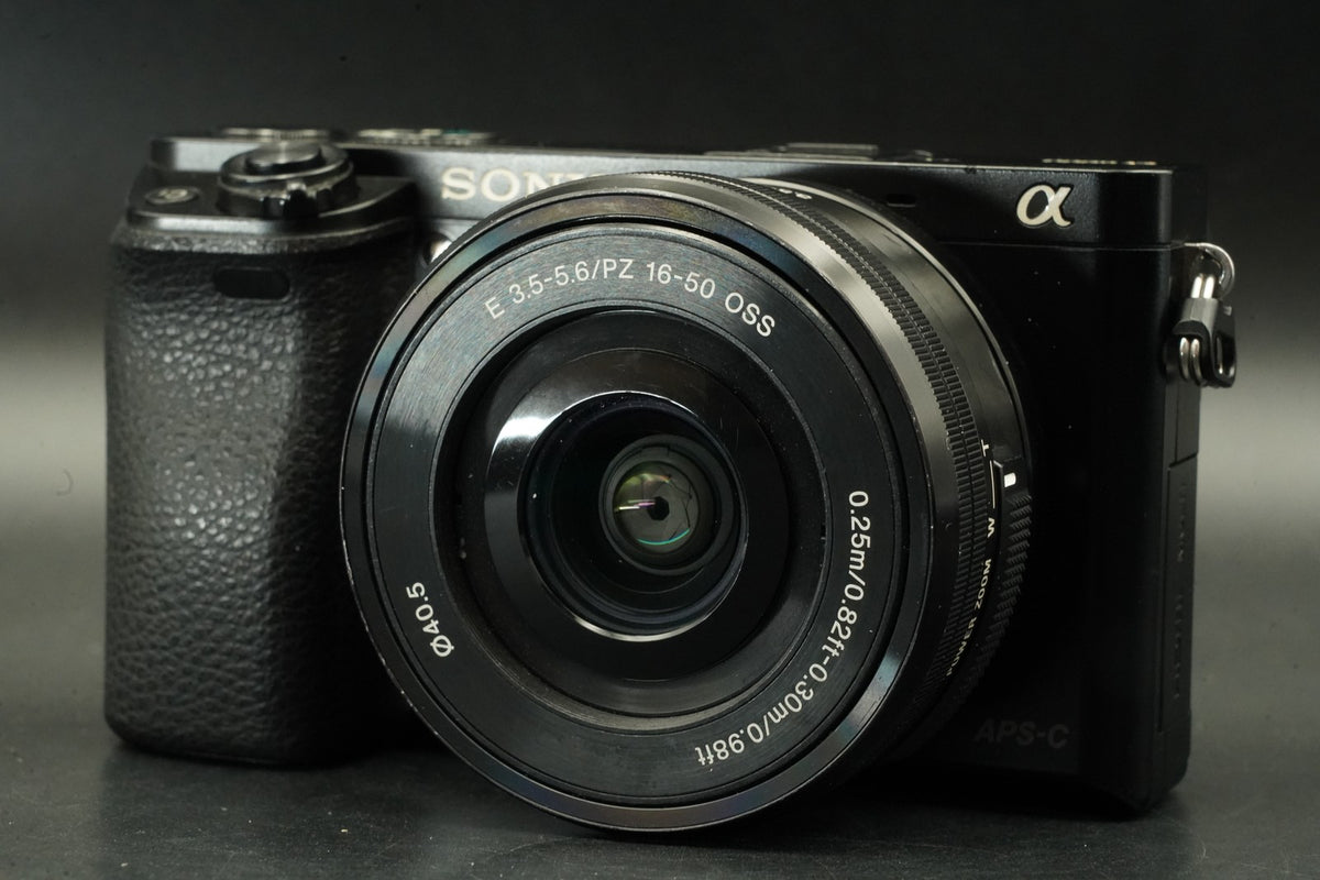 Sony a6000 Digital Camera Black w/ 16-50 + 55-210mm Lens -43949 cuts- #12360