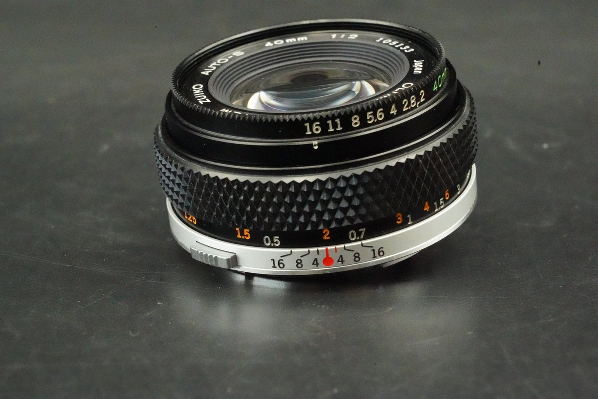 Olympus OM Zuiko Auto-S 40mm f/2 Pancake lens #12755