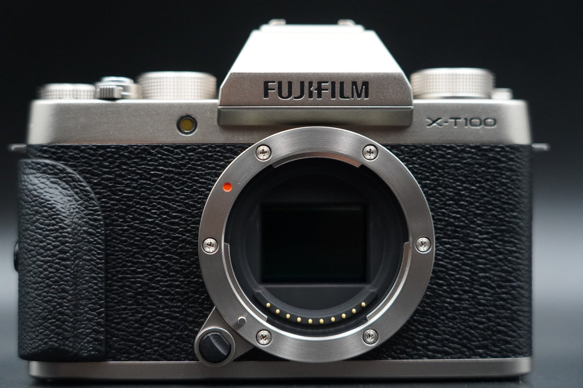 Fujifilm X-T100 Silver 24.2MP Mirrorless Digital Camera Body #10453
