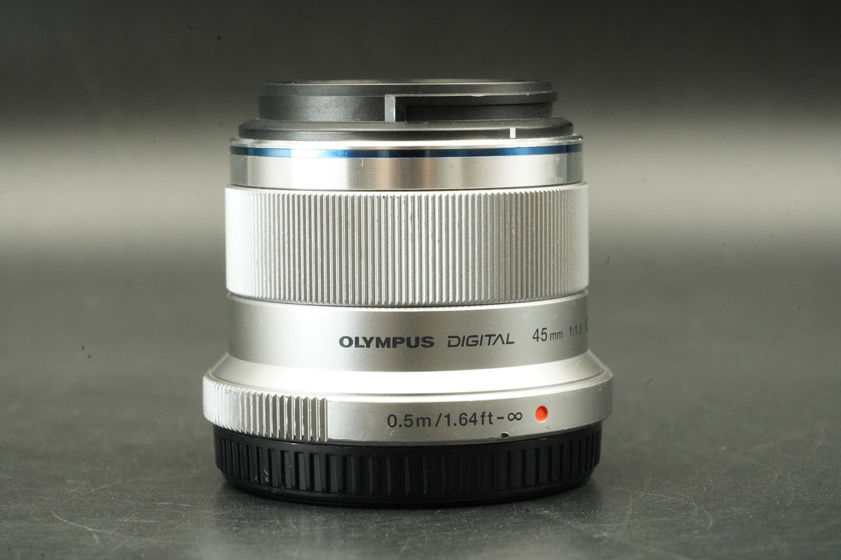 Olympus M.ZUIKO DIGITAL 45mm f/1.8 Lens Silver Japan US STOCK #12245