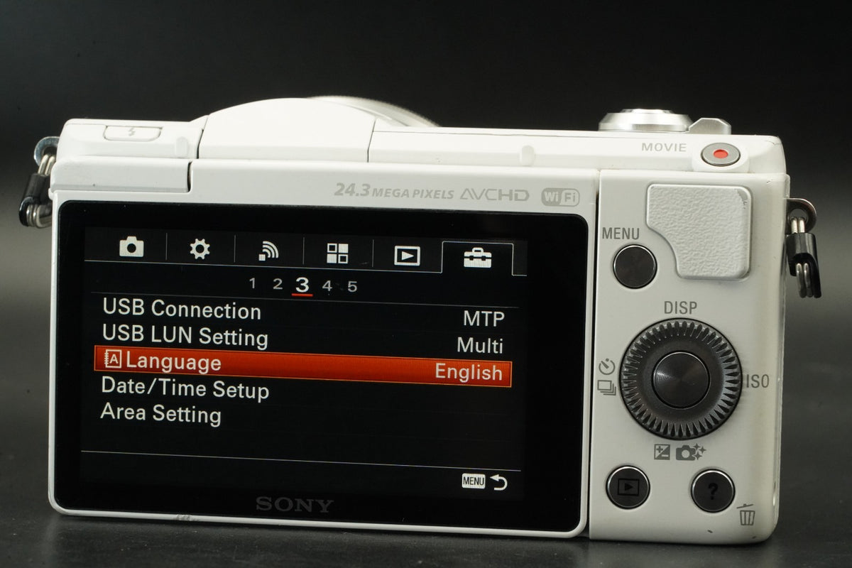 Sony Alpha a5100 Mirrorless Digital Camera White -2369 cuts- US STOCK #11713