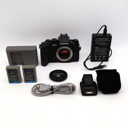 Olympus OM-D E-M1 Digital Camera Black Body -19195 cuts- US STOCK #11207