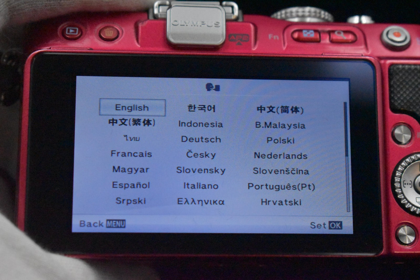 [US Duty Paid] Olympus PEN Lite E-PL3 Red 12.3 MP with Lens From US 8700