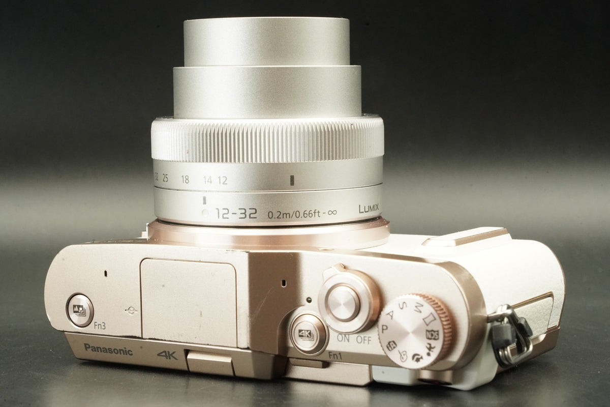 Panasonic DC-GF10 w/ 12-32mm + 35-100mm Lens White LUMIX Camera #12672