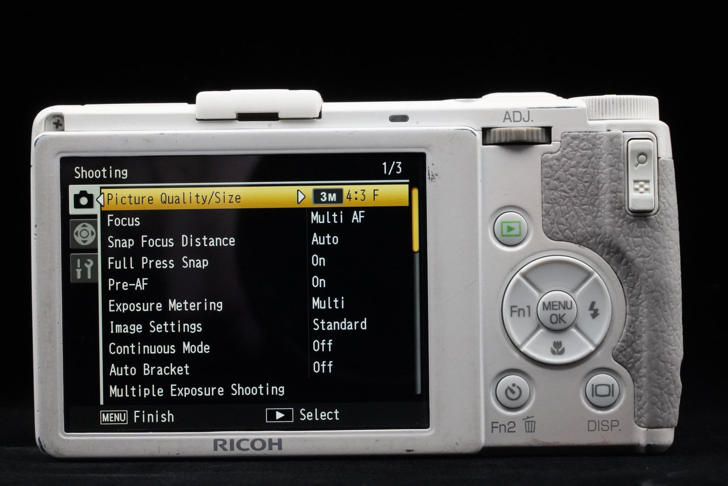 Ricoh GR Digital IV 10.4MP Digital Camera White US Duty Paid 10178