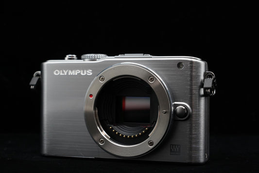 Olympus PEN Lite E-PL3 Silver 12.3 MP Digital Camera Body US STOCK