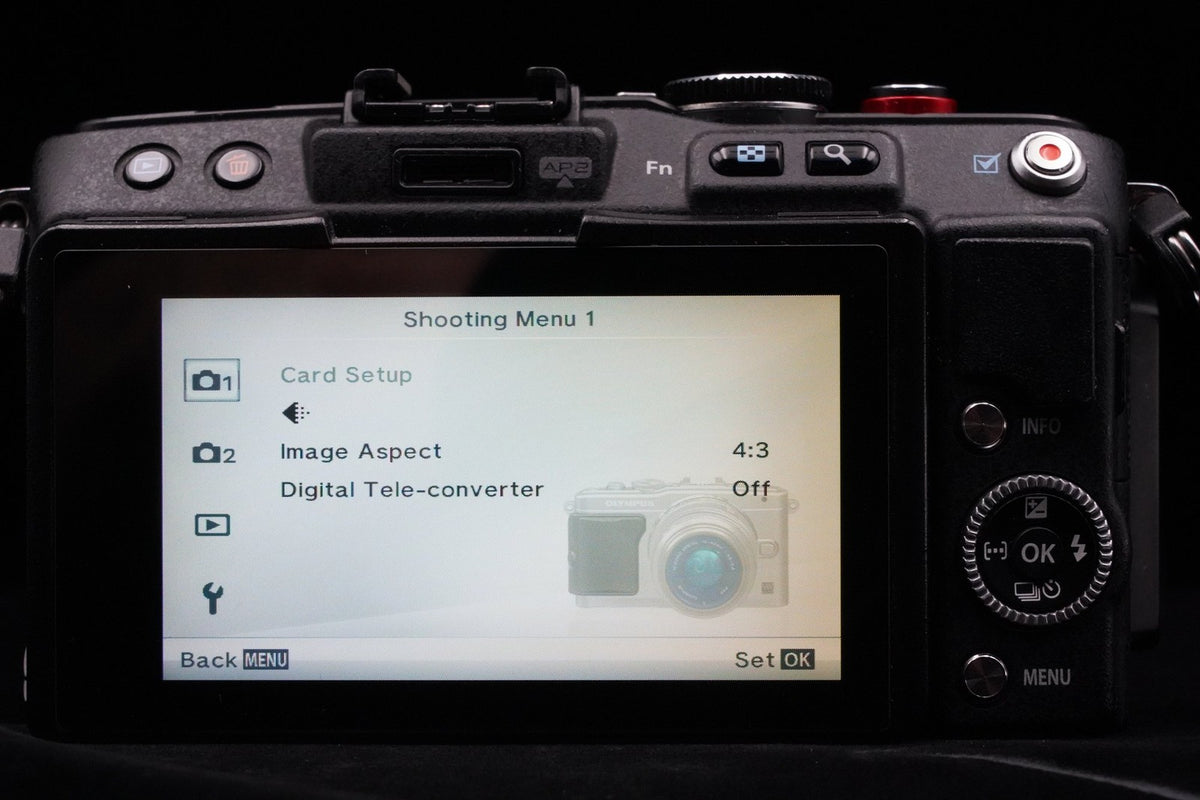 Olympus Pen Lite E-PL6 16.0MP Body Black w/ Lens US STOCK #10224
