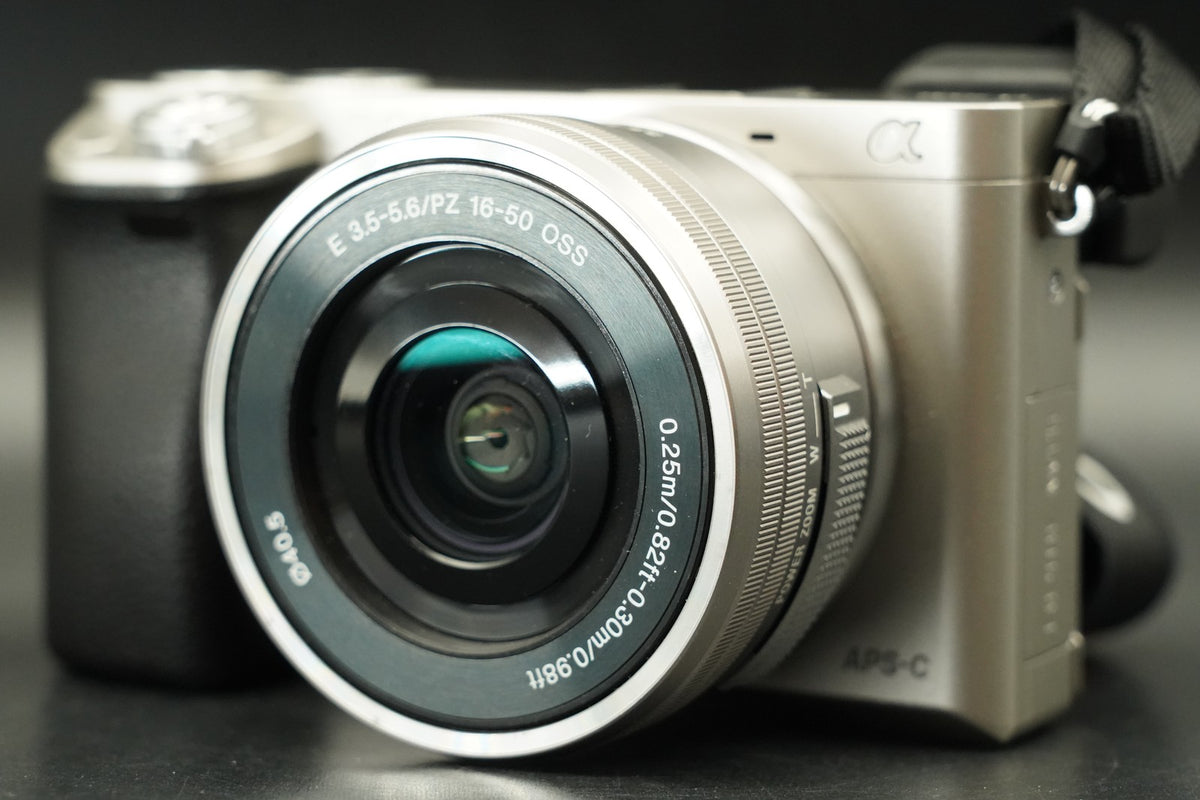 Sony a6000 Digital Mirrorless Camera Silver w/ 16-50 + 55-210mm US STOCK #12193
