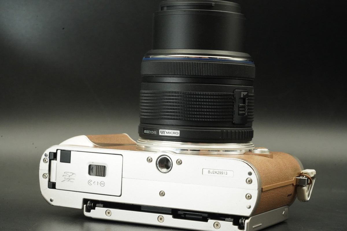 OLYMPUS PEN E-PL9 Digital Camera w/ 2 Lens Brown -15903 cuts- US STOCK #11892