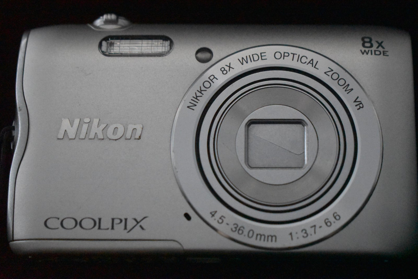 [US Duty Paid] Nikon Digital Camera Coolpix A300 Silver WiFi 8.0x Zoom 7283