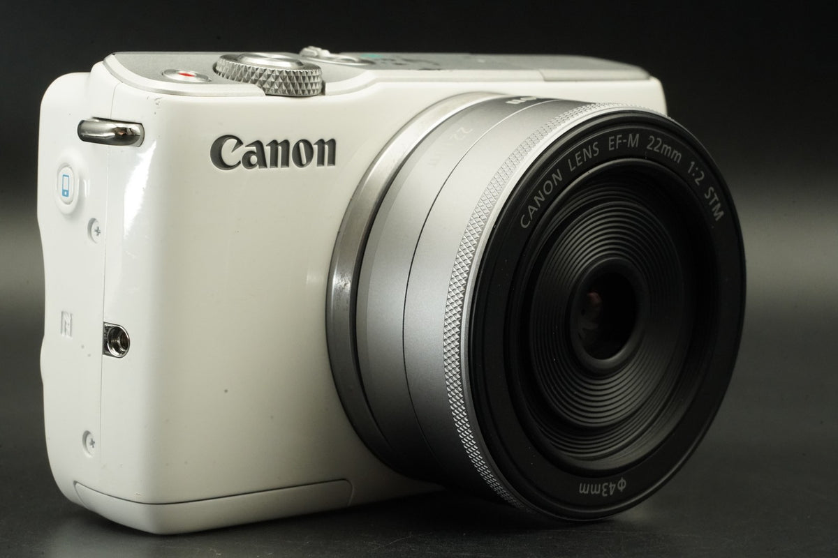 Canon EOS M10 Mirrorless Digital Camera White + 22mm f/2 Lens US STOCK #12289