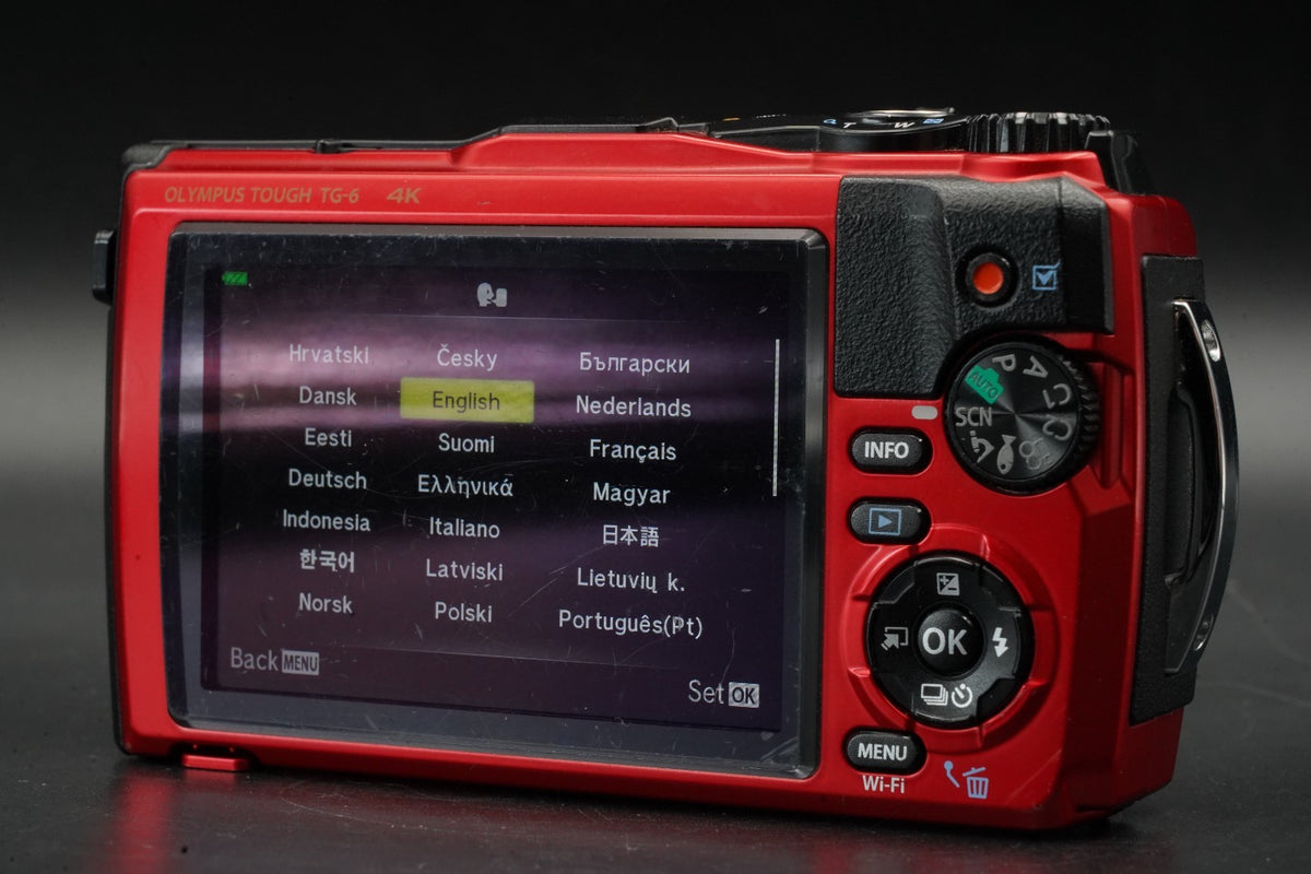 Olympus Tough TG-6 Red Waterproof Digital Camera 12MP -2734 cuts- #11428