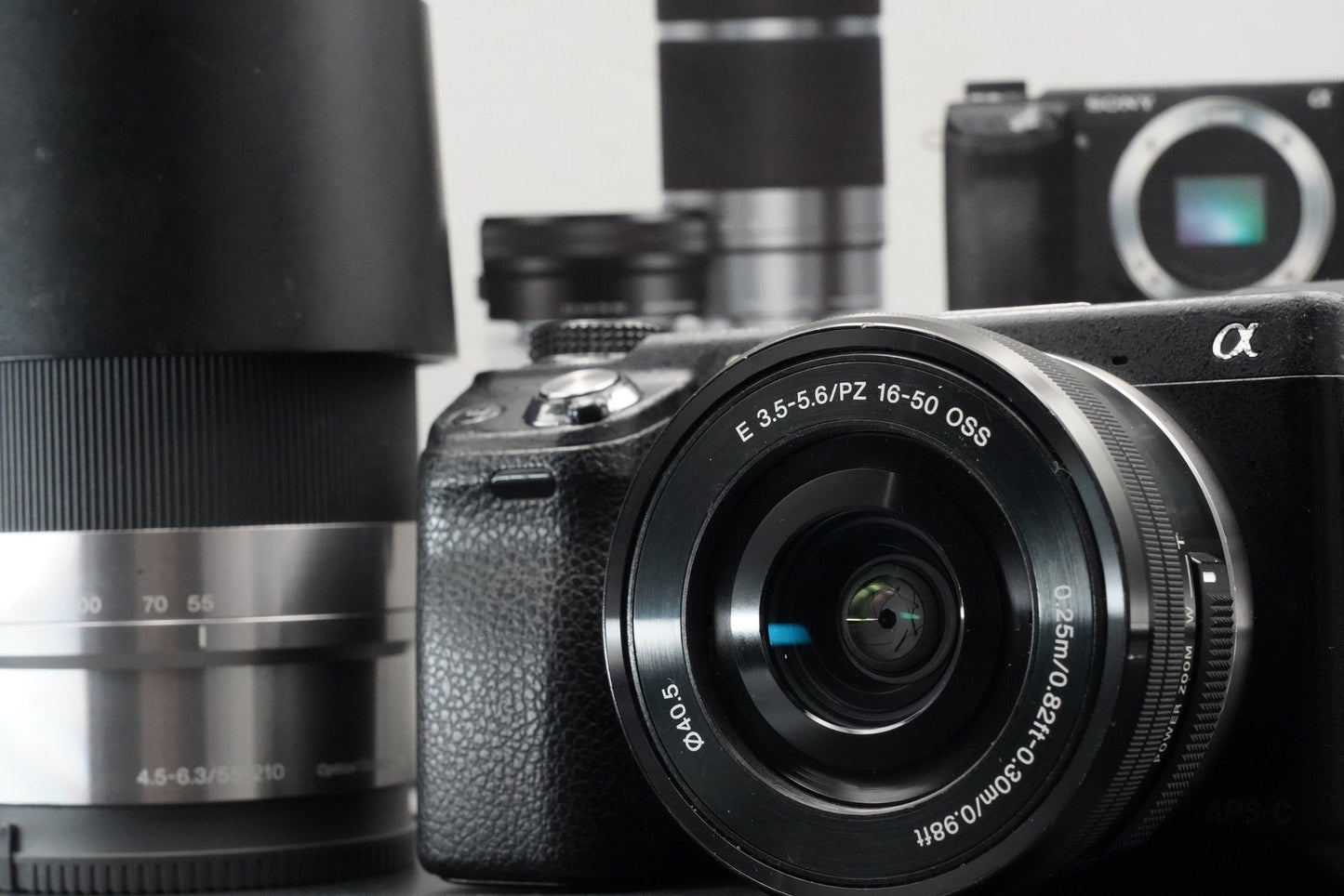 Sony α NEX-6 Digital Camera w/ 16-50mm 55-210mm Lens PZ Lens US STOCK #11056