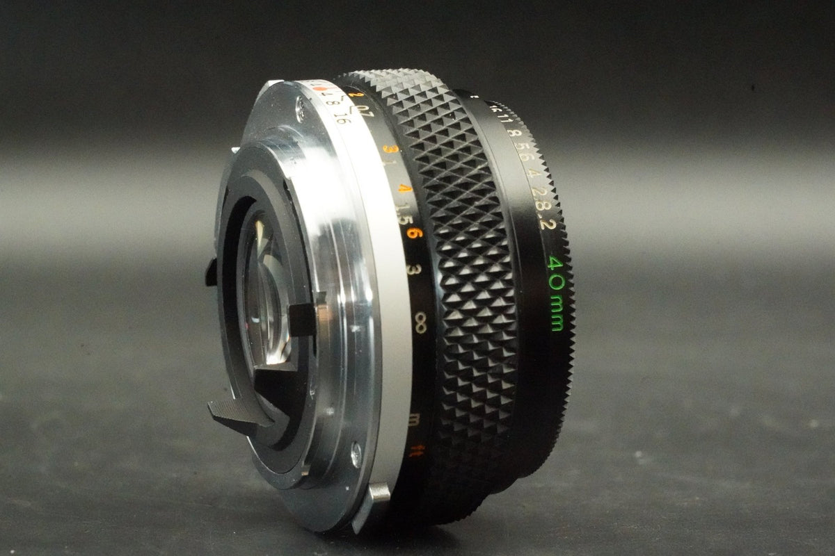 Olympus OM Zuiko Auto-S 40mm f/2 Pancake lens #12755