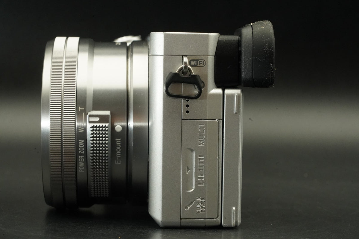 Sony A6400 Digital Camera Silver w/ 16-50mm Lens -57852 cuts- #12530