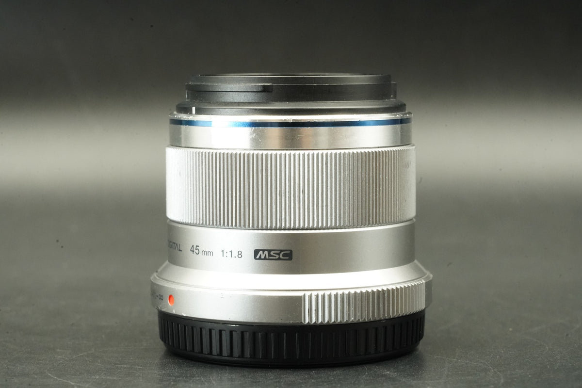 Olympus M.ZUIKO DIGITAL 45mm f/1.8 Lens Silver Japan US STOCK #12245
